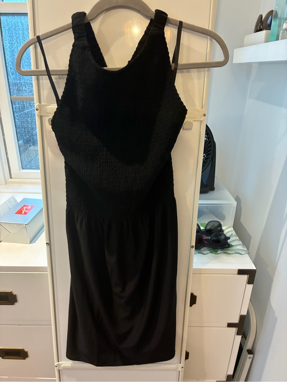 Hill House Black Smocked Midi Dress